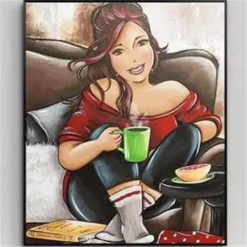 Полный 5D Diy Алмазная картина Непринужденная красота Вышивка крестом Домашний декор Подарок ручной работы 20X25CM