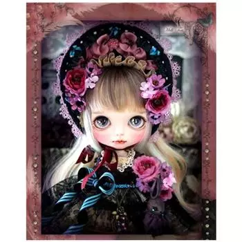 Полный 5D Diy Алмазная картина Нежная кукла Алмазная вышивка Крестом Домашний декор Подарок ручной работы 25x30cm