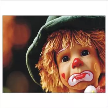 Полный 5D Diy Алмазная картина Обиженный клоун Алмазная вышивка Полный лежал вышивка крестом Домашний декор Подарок ручной работы 20x30cm