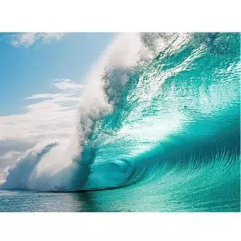 Полный 5D Diy Алмазная картина Огромные волны Дрель Вышивка Крестом Домашний Декор Подарок ручной работы 25x30cm