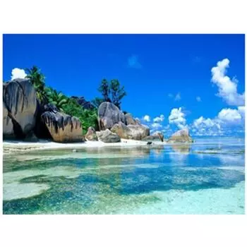 Полный 5D Diy Алмазная картина Остров пляж Алмазная вышивка Полный набор аниме Наборы для вышивки крестом Домашний декор Подарок ручной работы 20x30cm