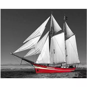 Полный 5D Diy Алмазная картина Парусник Алмазная вышивка Крест Стежок Главная Декор Ручной подарок 20x30cm