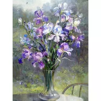 Полный 5D Diy Алмазная картина Пейзаж Цветок Алмазная вышивка Крест Стежок Главная Декор Ручной подарок 20x30cm