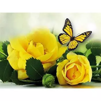 Полный 5D Diy Алмазная картина Пейзаж Цветок Алмазная вышивка Крест Стежок Главная Декор Ручной подарок 20x30cm