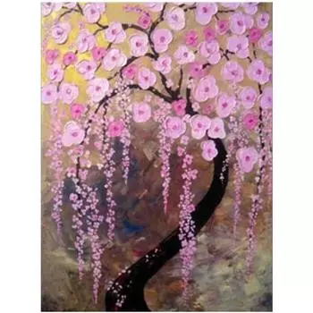 Полный 5D Diy Алмазная картина Пейзаж Дерево Алмазная вышивка Крест Стежок Главная Декор Ручной подарок 25x30cm