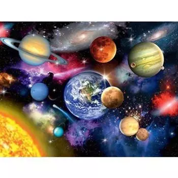 Полный 5D Diy Алмазная картина Планета Вышивка Крест Стежок Главная Декор Ручной Подарок 25x30cm