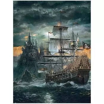 Полный 5D Diy Алмазная картина Побег с острова Алмазная вышивка Крестом Домашний декор Подарок ручной работы 25x30cm