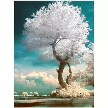 Полный 5D Diy Алмазная картина Причудливое дерево Алмазная вышивка Крестом Домашний декор Подарок ручной работы 25x30cm