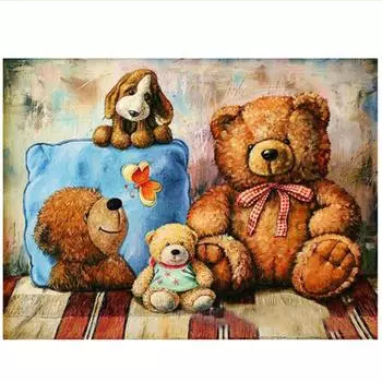 Полный 5D Diy Алмазная картина Прикроватная тумбочка Вомбат Мозаика Вышивка Крестом Домашний Декор Подарок ручной работы 20X25CM