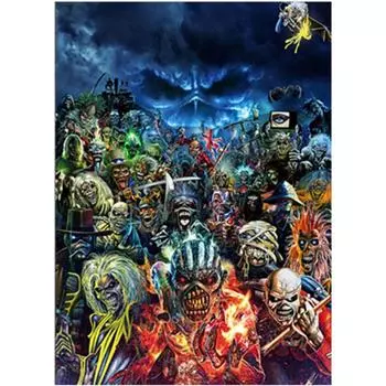 Полный 5D Diy Алмазная картина Призрачный мир Алмазная вышивка Полный набор аниме Наборы для вышивки крестом Домашний декор Подарок ручной работы 20x30cm