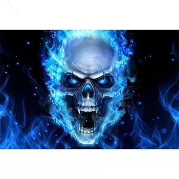 Полный 5D Diy Алмазная картина Призрак Скелет Вышивка Крестом Домашний Декор Ручной Подарок 25x30cm