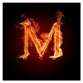 Полный 5D Diy Алмазная картина Прохладная буква М Мозаика Вышивка Крестом Домашний Декор Подарок ручной работы 25x25cm