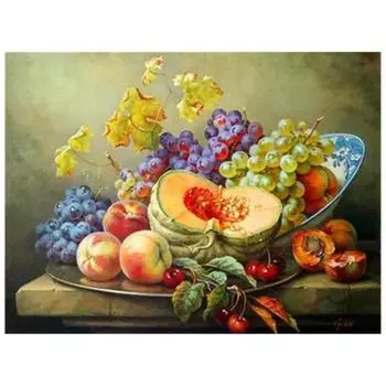 Полный 5D Diy Алмазная картина Разнообразие фруктов Алмазная вышивка Крестом Домашний декор Ручная работа 25x30cm