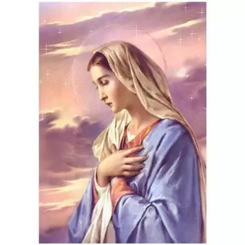 Полный 5D Diy Алмазная картина Религиозная молящаяся женщина Вышивка крестом Домашний декор Ручная работа 20X25CM