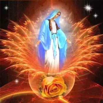 Полный 5D Diy Алмазная картина Религиозная женщина Мозаика Вышивка Крестом Домашний декор Ручная работа 25x25cm