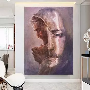 Полный 5D DIY Алмазная картина Религиозное искусство Картина Алмазная вышивка Мозаика Наборы вышивки крестом Домашний декор Подарки ручной работы Round 20x30cm