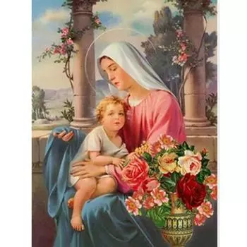 Полный 5D Diy Алмазная картина Религиозный сын Мозаика Вышивка Крестом Домашний декор Подарок ручной работы 25x30cm