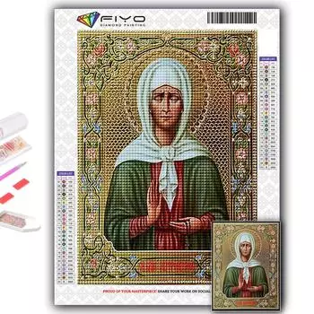 Полный 5D Diy Алмазная картина Религия 5D Алмазная картина Full Round 20X30CM