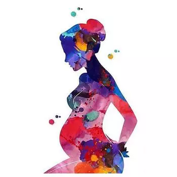 Полный 5D Diy Алмазная картина, роспись беременной женщины, вышивка крестом, домашний декор, подарок ручной работы 25x30cm