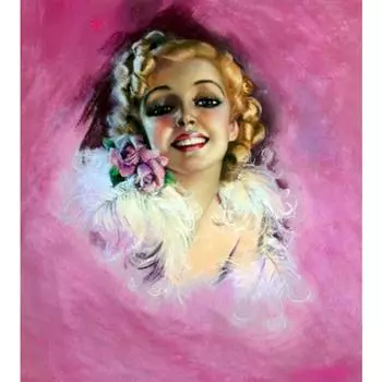Полный 5D Diy Алмазная картина Розовая девушка Алмазная вышивка Полный лежал вышивка крестом Домашний декор Подарок ручной работы 20x30cm