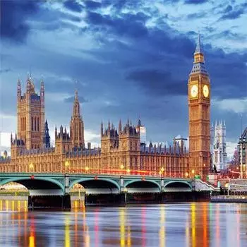 Полный 5D Diy Алмазная картина с видом на город Мозаика Вышивка Крестом Домашний декор Ручной подарок Подарок 25x25cm