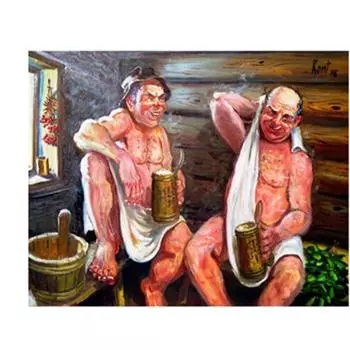 Полный 5D Diy Алмазная картина Сауна пожилые Алмазная вышивка Наборы для вышивки крестом Домашний декор Подарки ручной работы Round 20x30cm