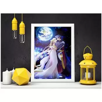 Полный 5D Diy Алмазная картина Счастье в сказках Вышивка Крестом Домашний Декор Ручная работа 20X25CM