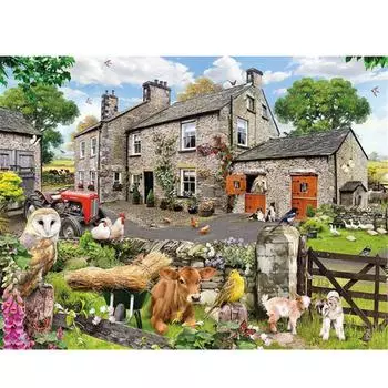 Полный 5D Diy Алмазная картина Сельскохозяйственные животные Алмазная вышивка Полный набор аниме Наборы для вышивки крестом Домашний декор Подарок ручной работы Round 20x30cm