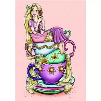 Полный 5D Diy Алмазная картина Сексуальная девушка Кружка Вышивка Крестом Домашний декор Ручной подарок Подарок 25x30cm