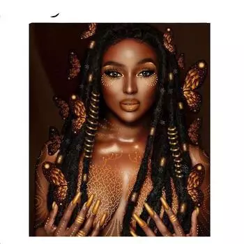 Полный 5D Diy Алмазная картина Сексуальная красота Алмазная вышивка Полный набор аниме Наборы для вышивки крестом Домашний декор Подарок ручной работы Round 20x30cm