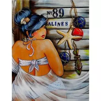 Полный 5D Diy Алмазная картина Сексуальная комическая женская вышивка крестиком Домашний декор Подарок ручной работы 25x30cm
