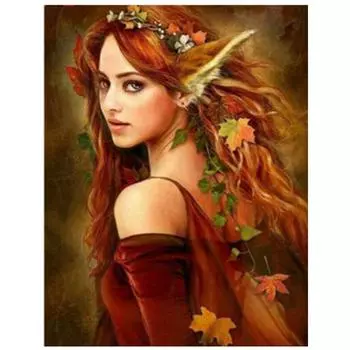 Полный 5D Diy Алмазная картина Шипованные наушники Джинн Вышивка Крестом Домашний декор Подарок ручной работы 25x30cm