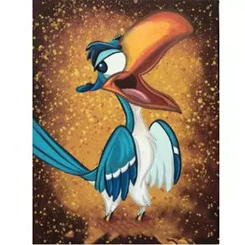 Полный 5D Diy Алмазная картина Синяя птица Алмазная вышивка Полный набор аниме Наборы для вышивки крестом Домашний декор Подарок ручной работы Round 20x30cm