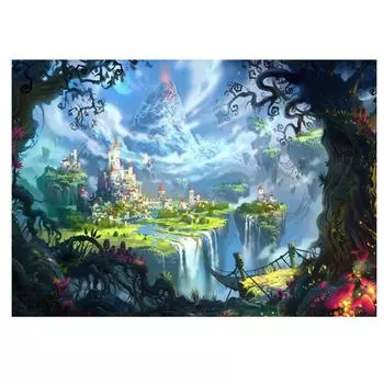 Полный 5D Diy Алмазная картина Сказочная страна Алмазная вышивка Крест Стежок Главная Декор Ручной подарок 25x30cm