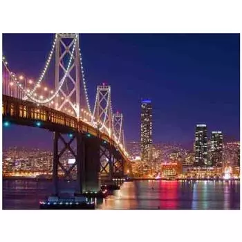 Полный 5D Diy Алмазная картина Современный живописный мост Вышивка крестом Домашний декор Подарок ручной работы 20X25CM