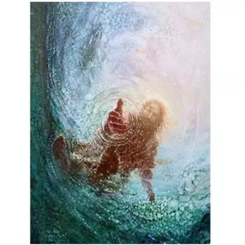 Полный 5D Diy Алмазная картина Спасение Алмазная вышивка Наборы для вышивки крестом Домашний декор Подарок ручной работы Round 20x30cm