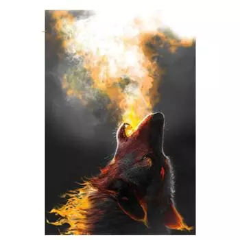 Полный 5D Diy Алмазная картина Spitfire Волк Алмазная вышивка Крестом Домашний декор Подарок ручной работы 20X25CM