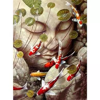 Полный 5D Diy Алмазная картина Статуя Спящего Будды Вышивка Крестом Домашний Декор Подарок ручной работы 25x30cm