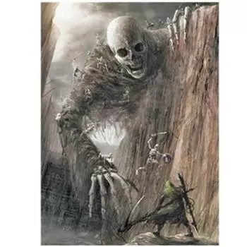 Полный 5D Diy Алмазная картина Страшный череп Мозаика Вышивка Крестом Домашний декор Подарок ручной работы 25x30cm