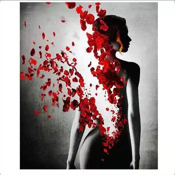 Полный 5D Diy Алмазная картина Свадебная женщина Алмазная вышивка Полный вышивки крестом Домашний декор Подарок ручной работы 20x30cm