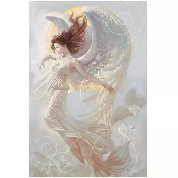 Полный 5D Diy Алмазная картина Святой Ангел Мозаика Вышивка Крестом Домашний Декор Ручной Подарок 20X25CM