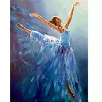 Полный 5D Diy Алмазная картина Танцующая девушка Алмазная вышивка Полный набор аниме Наборы для вышивки крестом Домашний декор Подарок ручной работы Round 20x30cm