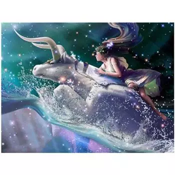 Полный 5D Diy Алмазная картина Телец Вышивка Крестом Домашний декор Ручной подарок Мозаика 25x30cm