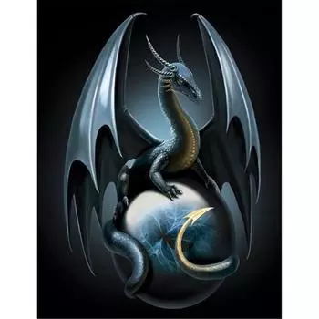 Полный 5D Diy Алмазная картина Темный Птерозавр Вышивка Крестом Домашний Декор Ручной Подарок 25x30cm