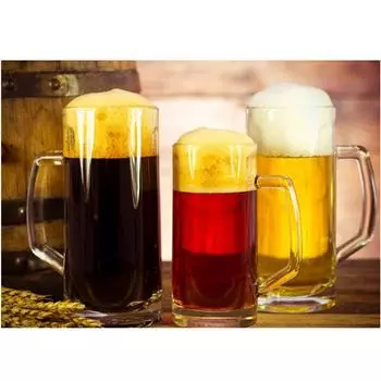 Полный 5D Diy Алмазная картина Трехцветная пиво Вышивка Крестом Домашний декор Подарок ручной работы 25x30cm