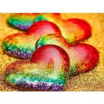 Полный 5D Diy Алмазная картина Трехмерная Любовь Вышивка Крестом Домашний Декор Ручной Подарок 25x30cm