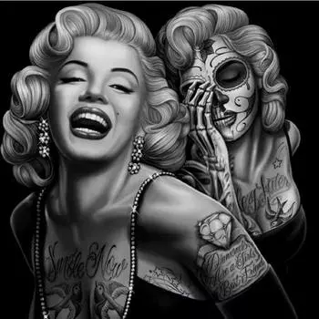 Полный 5D Diy Алмазная картина Ухмыляющаяся женщина Алмазная вышивка Полный вышивки крестом Домашний декор Подарок ручной работы 25x25cm