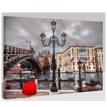 Полный 5D Diy Алмазная картина Уличный фонарь пейзажи Вышивка крестиком Домашний декор Подарок ручной работы 25x30cm