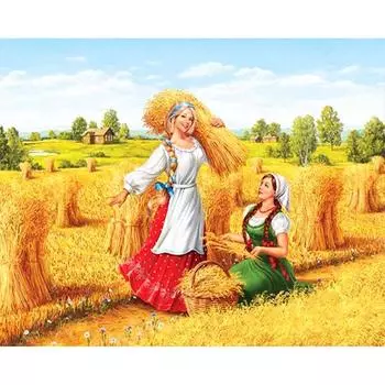 Полный 5D Diy Алмазная картина Урожай Женщина Алмазная вышивка Полный лежал вышивка крестом Домашний декор Подарок ручной работы 20x30cm