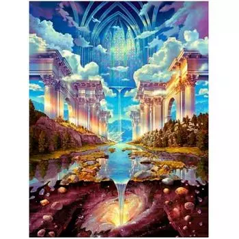 Полный 5D Diy Алмазная картина Великолепное небо Город Вышивка Крестом Домашний декор Ручная работа 25x30cm